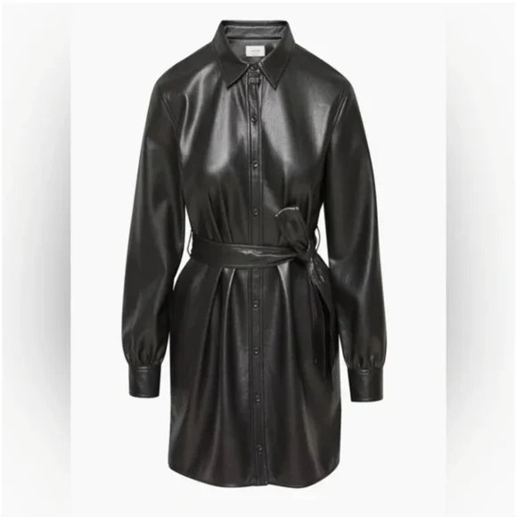 knee length dresses for ladies Aritzia Wilfred Charmaine Satin Dress – The Closet New York